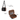 Ventex Finland Vanity Case - Black/Tan - With Shoulder Strap, Mesh Utility Pocket & Extra Spacious Interior 