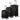 Ventex Vector Jet Black Suitcase - Small Medium Large 
