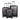Metallic Grey small  Medium and Large Size polycarbonate Trolley Bag 