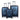 Metallic Blue Small Medium and Large  Size polycarbonate Trolley Bag 