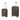 Mocha Brown Small and Medium Size  Luggage Trolley Bag 
