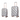 silver quartz  small and Medium Size  luxury trolley bags 