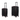 Metallic Black Small and large Size polycarbonate Trolley Bag 