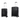 Jet Black small and Medium Hard Case Luggage Bag  