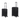 Jet Black  Small Medium Hard Case Luggage Bag 